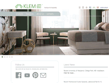 Tablet Screenshot of klemhospitality.com